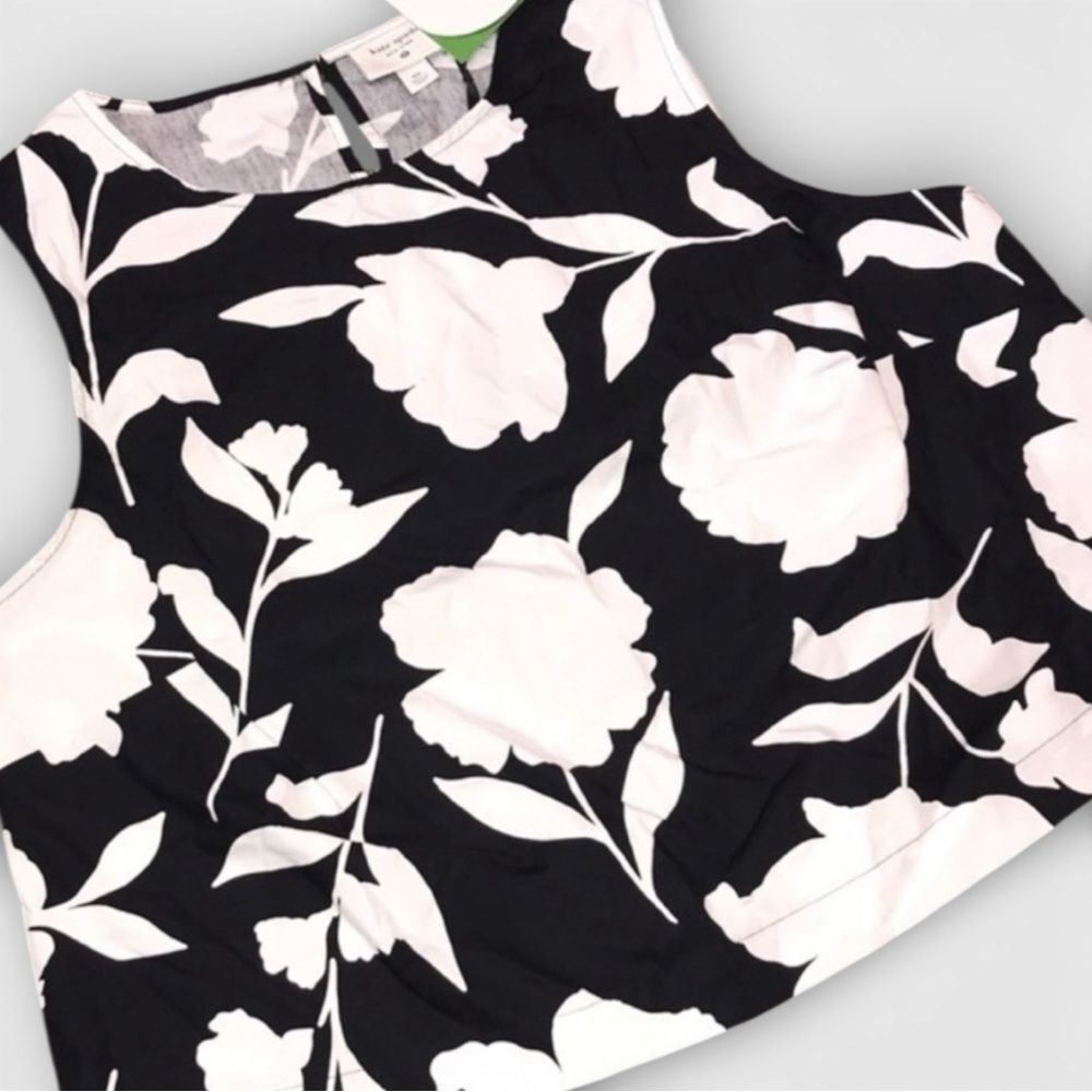 Kate Spade x Target Floral Pleated Cotton Tank NWT - XXS - Picture 4 of 7